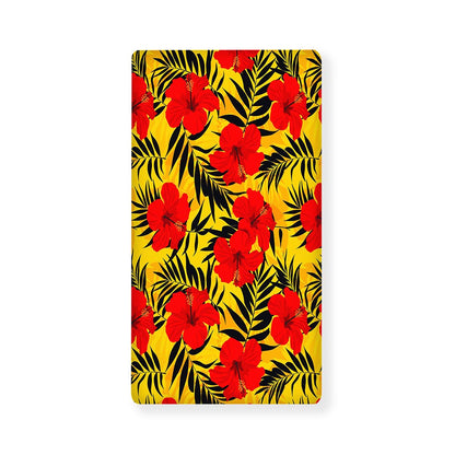 Hawaiian Hibiscus Flowers Pattern Print Baby Crib Sheet