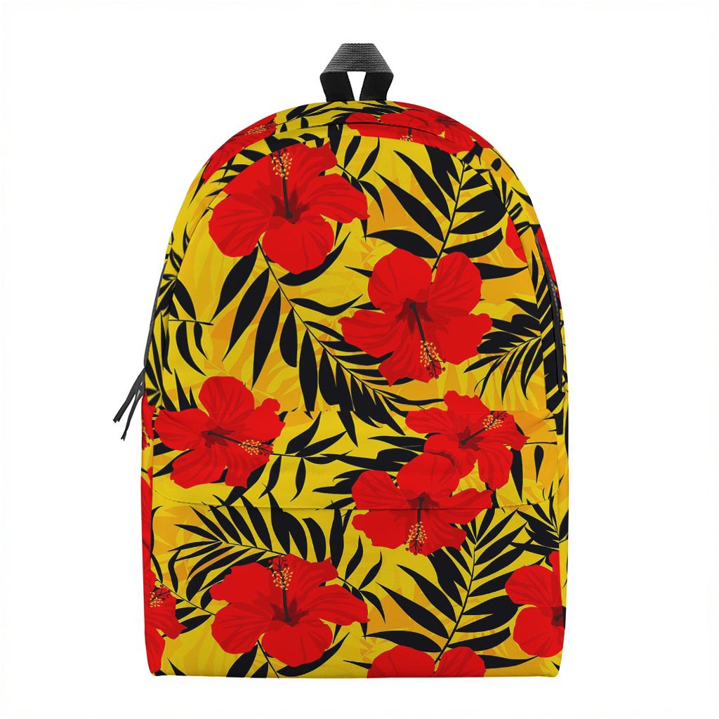Hawaiian Hibiscus Flowers Pattern Print Backpack