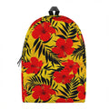 Hawaiian Hibiscus Flowers Pattern Print School Backpack