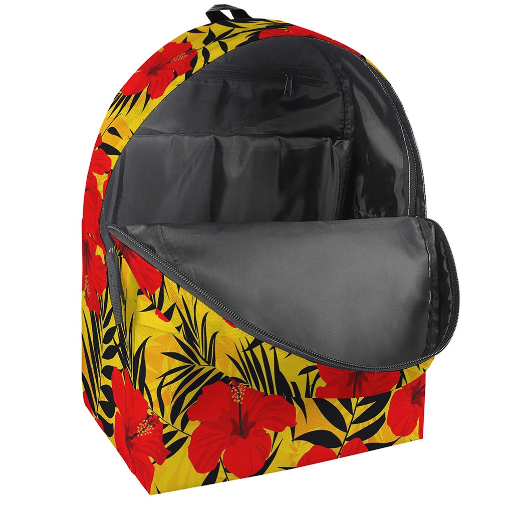 Hawaiian Hibiscus Flowers Pattern Print Backpack