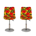 Hawaiian Hibiscus Flowers Pattern Print Bar Stool Covers