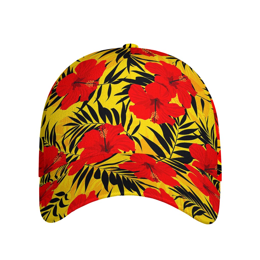 Hawaiian Hibiscus Flowers Pattern Print Baseball Cap