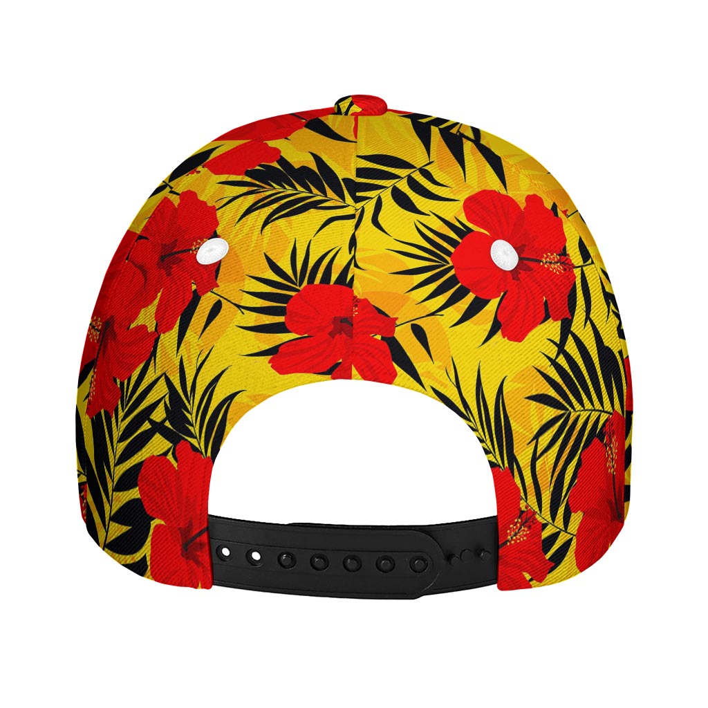 Hawaiian Hibiscus Flowers Pattern Print Baseball Cap