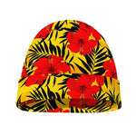 Hawaiian Hibiscus Flowers Pattern Print Beanie