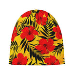 Hawaiian Hibiscus Flowers Pattern Print Beanie
