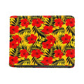 Hawaiian Hibiscus Flowers Pattern Print Bifold Wallet