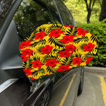 Hawaiian Hibiscus Flowers Pattern Print Car Side Mirror Covers