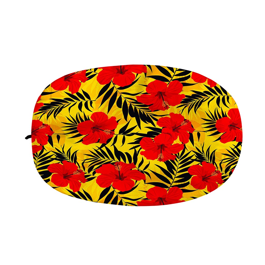 Hawaiian Hibiscus Flowers Pattern Print Car Side Mirror Covers