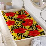 Hawaiian Hibiscus Flowers Pattern Print Changing Pad Cover