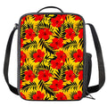 Hawaiian Hibiscus Flowers Pattern Print Crossbody Lunch Bag