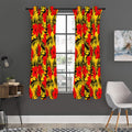 Hawaiian Hibiscus Flowers Pattern Print Grommet Curtain Panels