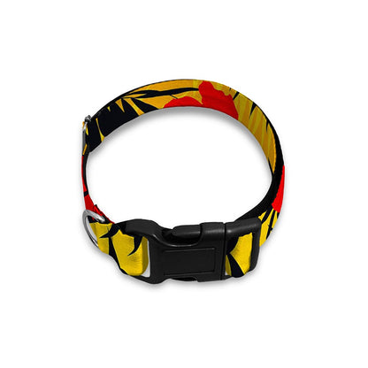 Hawaiian Hibiscus Flowers Pattern Print Dog Collar