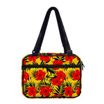 Hawaiian Hibiscus Flowers Pattern Print Double Strap Bible Bag