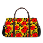 Hawaiian Hibiscus Flowers Pattern Print Duffle Bag