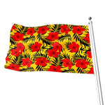 Hawaiian Hibiscus Flowers Pattern Print Flag