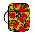 Hawaiian Hibiscus Flowers Pattern Print Front Pocket Bible Bag