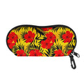Hawaiian Hibiscus Flowers Pattern Print Glasses Case