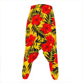 Hawaiian Hibiscus Flowers Pattern Print Hammer Pants