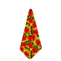 Hawaiian Hibiscus Flowers Pattern Print Hand Towel