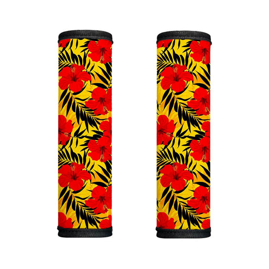 Hawaiian Hibiscus Flowers Pattern Print Handle Covers