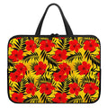 Hawaiian Hibiscus Flowers Pattern Print Laptop Sleeve With Handle