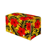 Hawaiian Hibiscus Flowers Pattern Print Leather Tissue Box Cover