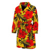 Hawaiian Hibiscus Flowers Pattern Print Men's Bathrobe