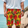 Hawaiian Hibiscus Flowers Pattern Print Men's Cargo Shorts