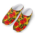 Hawaiian Hibiscus Flowers Pattern Print Mesh Casual Shoes