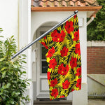 Hawaiian Hibiscus Flowers Pattern Print Polyester Flag