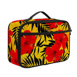 Hawaiian Hibiscus Flowers Pattern Print Portable Lunch Bag