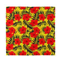 Hawaiian Hibiscus Flowers Pattern Print Silk Bandana