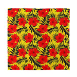 Hawaiian Hibiscus Flowers Pattern Print Silk Bandana