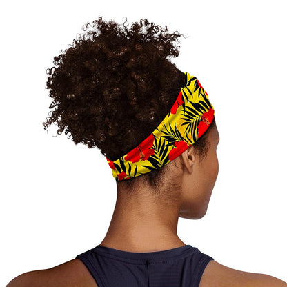 Hawaiian Hibiscus Flowers Pattern Print Sports Headband