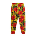 Hawaiian Hibiscus Flowers Pattern Print Sweatpants