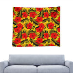 Hawaiian Hibiscus Flowers Pattern Print Tapestry