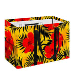 Hawaiian Hibiscus Flowers Pattern Print Utility Tote Bag