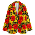 Hawaiian Hibiscus Flowers Pattern Print Women's Blazer