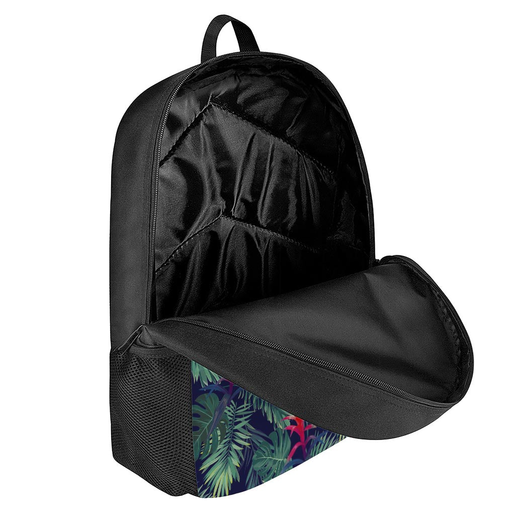 Hawaiian Palm Leaves Pattern Print 17 Inch Backpack