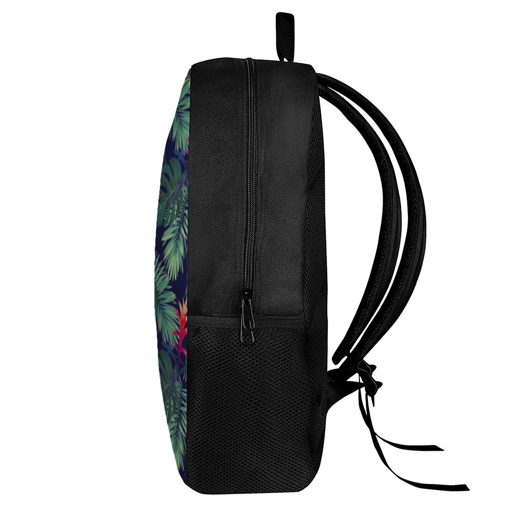 Hawaiian Palm Leaves Pattern Print 17 Inch Backpack