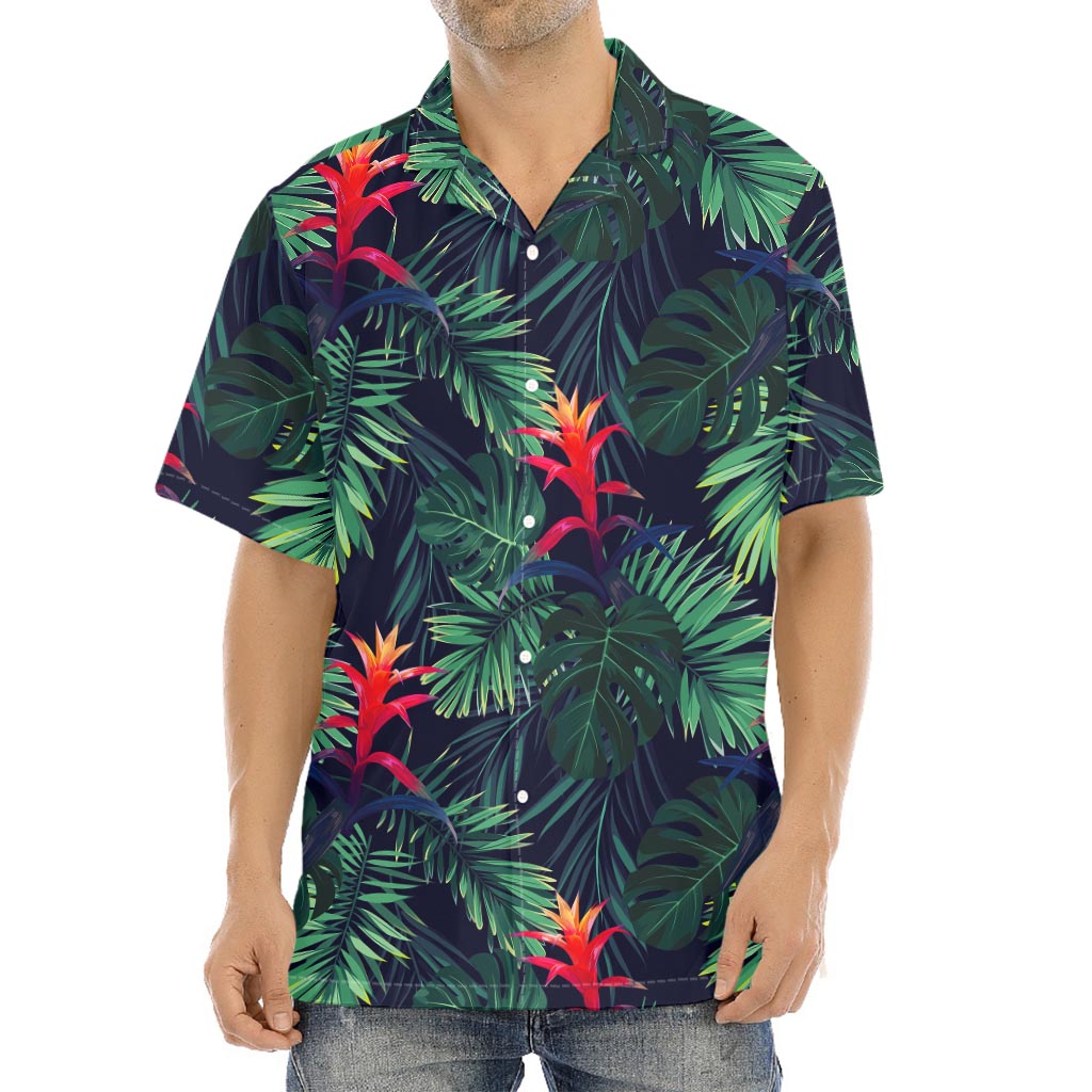 Hawaiian Palm Leaves Pattern Print Aloha Shirt