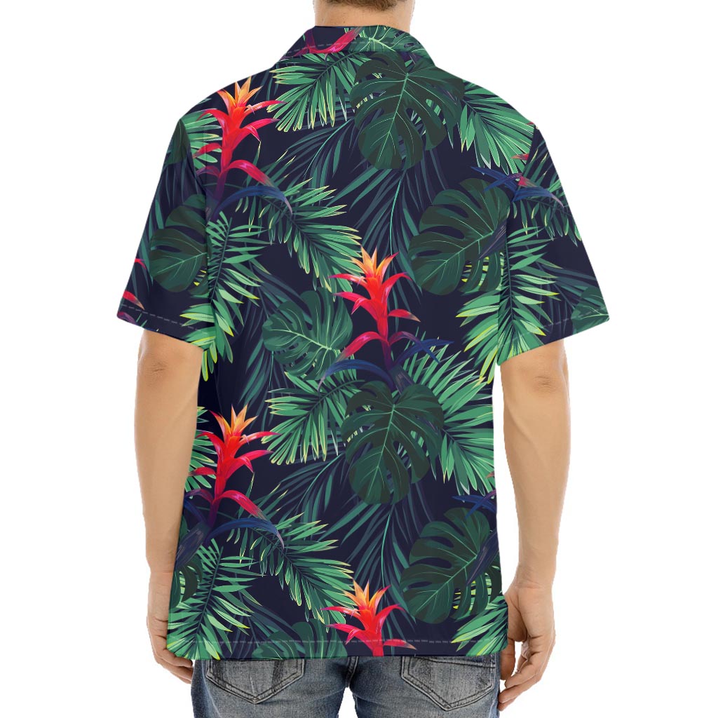 Hawaiian Palm Leaves Pattern Print Aloha Shirt
