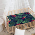 Hawaiian Palm Leaves Pattern Print Baby Crib Sheet