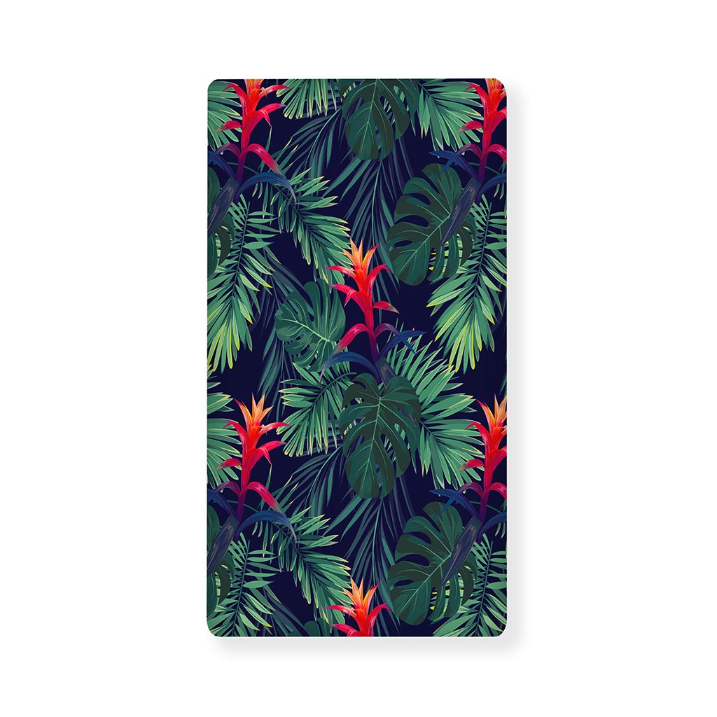 Hawaiian Palm Leaves Pattern Print Baby Crib Sheet