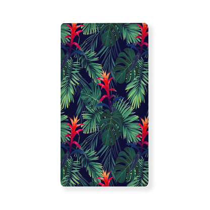Hawaiian Palm Leaves Pattern Print Baby Crib Sheet