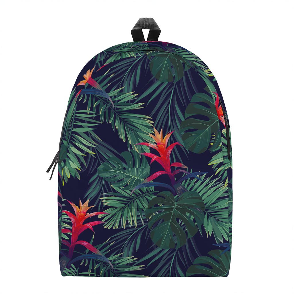 Hawaiian Palm Leaves Pattern Print Backpack