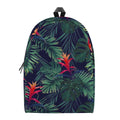 Hawaiian Palm Leaves Pattern Print School Backpack