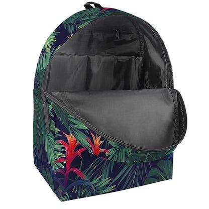 Hawaiian Palm Leaves Pattern Print Backpack