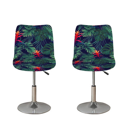 Hawaiian Palm Leaves Pattern Print Bar Stool Covers