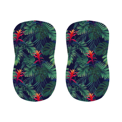 Hawaiian Palm Leaves Pattern Print Bar Stool Covers